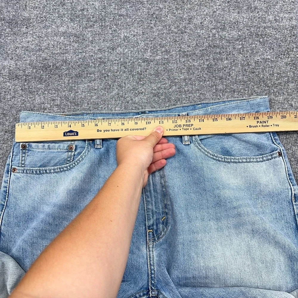 Levis 505 Jeans Mens 38x30 Regular Straight‎ Light Wash Denim
